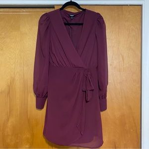 Express Burgundy Dress